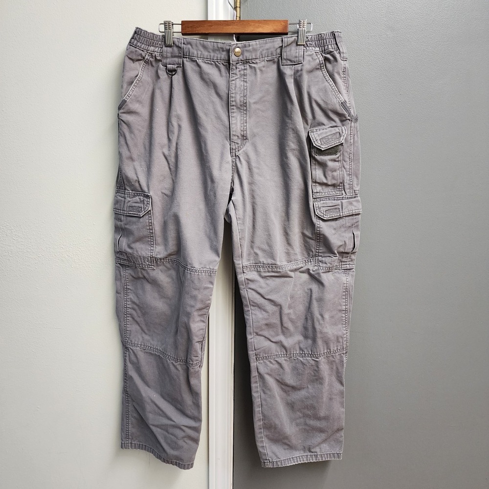 5.11 Tactical Series Mens 36x29 Actual Cargo Pants Ripstop Utility Workwear Gray
